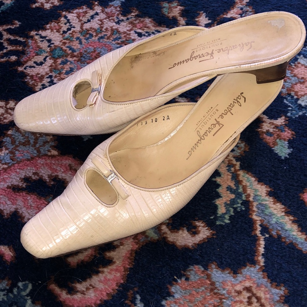 Salvatore Ferragamo • Slip-On Mule Heels